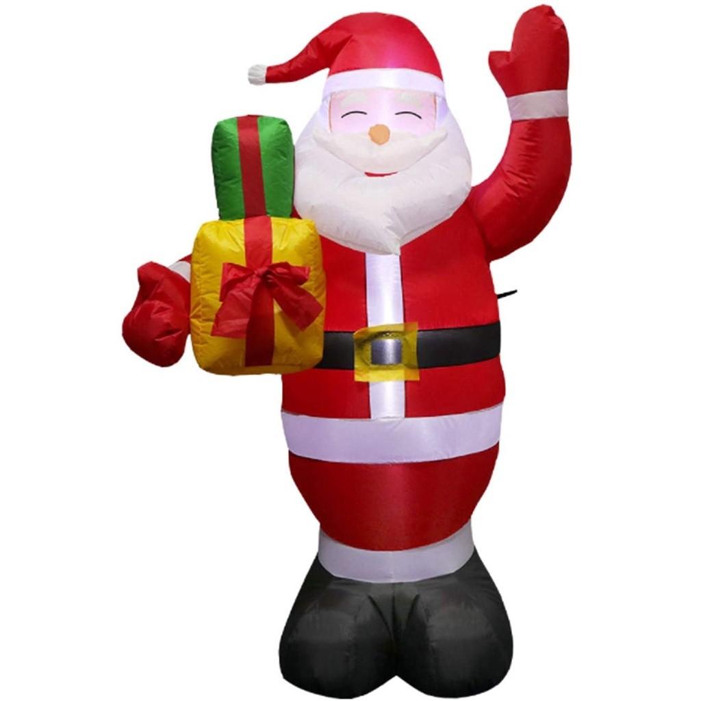 Holiday Display Inflatable Santa Claus Decorations Christmas Inflatable Santa Claus Outdoor Yard Lawn Decoration Supplies