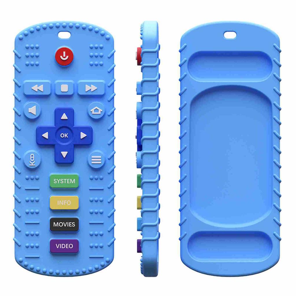 Children's Remote Control Teether Baby Oral Appetite Period Soothing Teething Bite Gum Anti-Eating Playthings