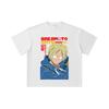 260 GSM Double Yarn 32 Count 100% Cotton Sakamoto Days V8 Shin Print Unisex Heavy Cotton T Shirt