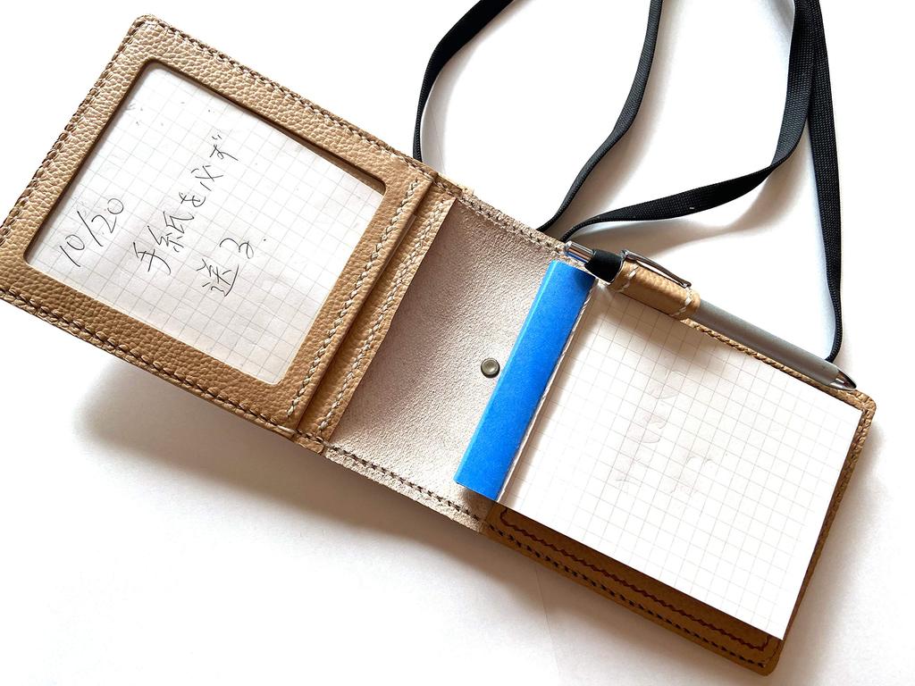 Turtlewith Clear Pocket Memo Pad Cover SLOWLY AND SURELY (Blue) /