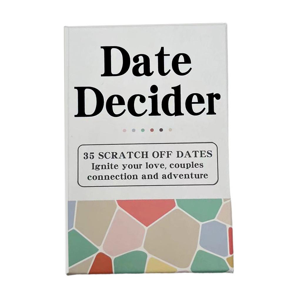Card Date Decider Game With Scratch Off Challenges For Couples Relationship