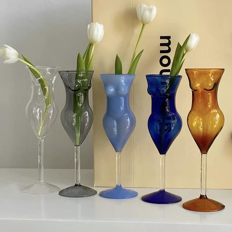 Ins Cup Beauty Wine Cup Human Body Half Body Glass Goblet Champagne Cup Creative Home Decoration Ornaments