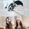 Pile Hat Women's Summer Knitted Empty Lace Flower Baotou Hat Fashion Versatile Casual Show Small Face
