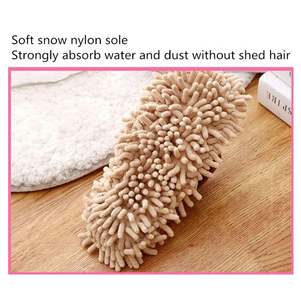 Reusable Floor Cleaning Slippers Washable Floor Polishing Shoe Slippers Mop Slippers  Winter