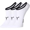 Puma No Show Socks Unisex 3 Pack White 100002621-001