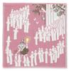JIKAN STYLE MOOMIN Triple Gauze Light 25 X 25 05851 Handkerchief, Bulb, Pink, Approx. Cm,