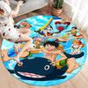 One Piece Round Area Rug Carpet Rug For Living Room Bedroom Sofa Playroom Decor Nonslip Floor Mat