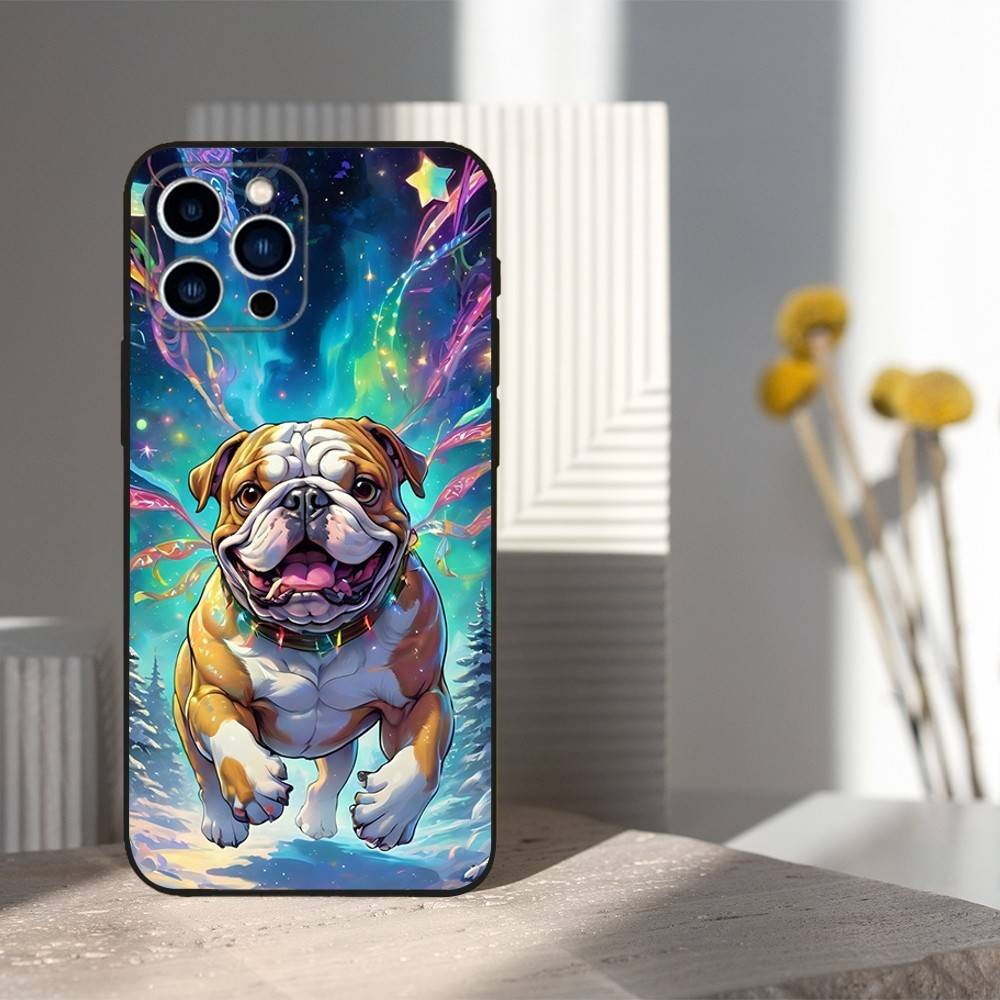 

French Art Bulldog Dog Case For iPhone 15,16,12,14,17,13,11,Plus,Pro Max,8,7,XR,SE,XS,X,Mini,Soft Silicone Black iPhone11