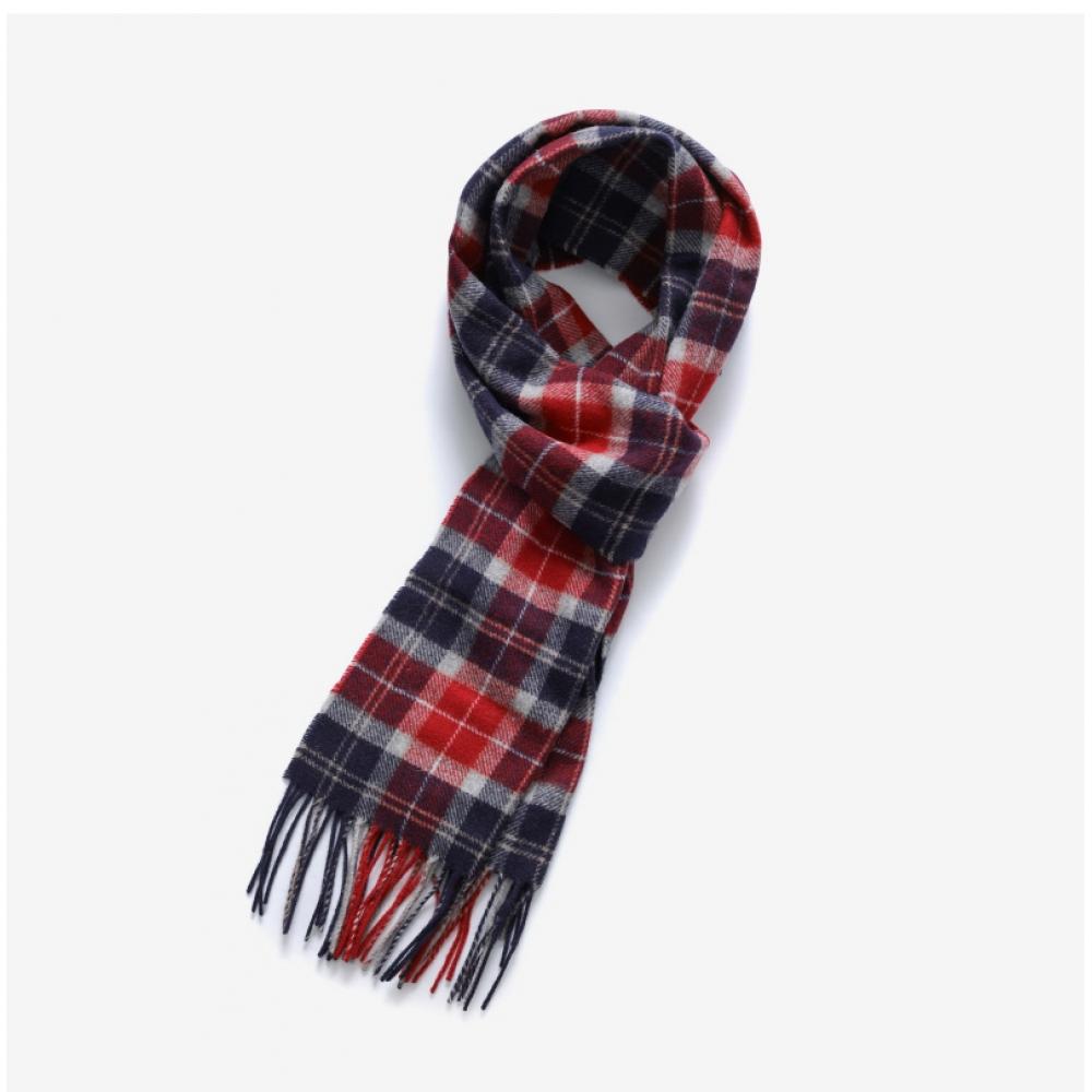 Barbour Usc0001 Re75 Tartan Check Fringe Muffler