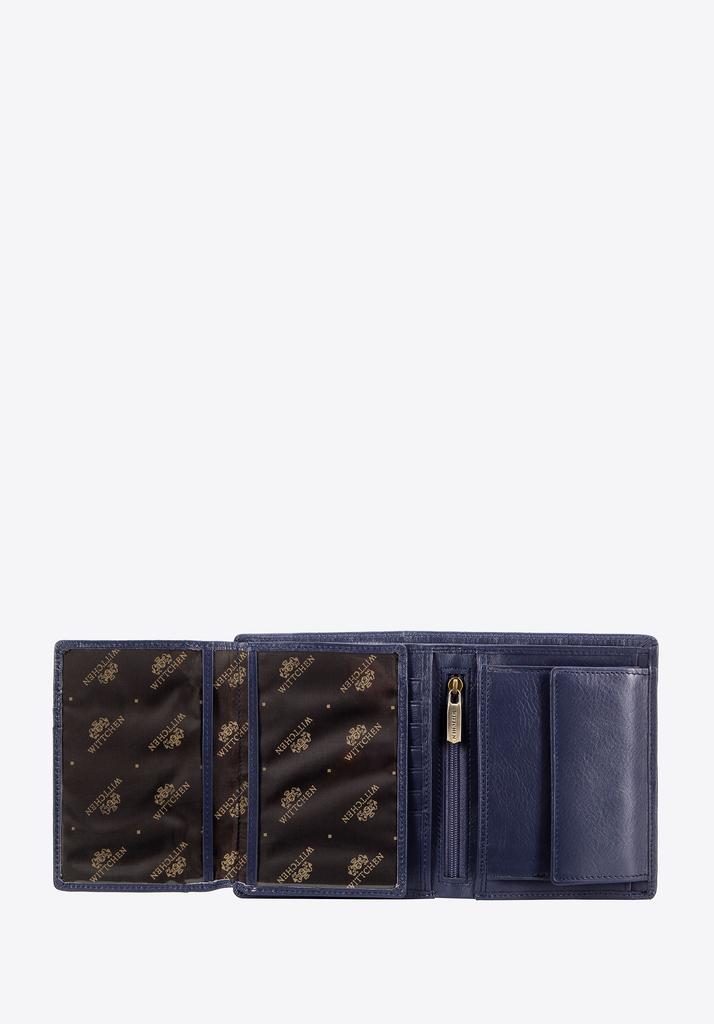 Wittchen Men's Leather Wallet Navy Blue Navy Blue Natural Leather