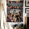 Custom Name The Rookie Wall Tapestry Aesthetic Wall Hanging Printed Fabric Blanket Decorative Tapestries for Bedroom Living Room Home Decor