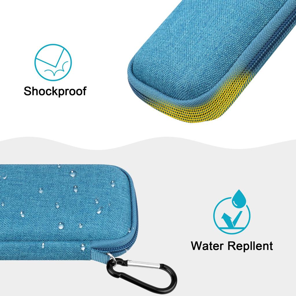 Lacdo Hard Carrying Case for SanDisk Extreme Extreme Portable External SSDs with EVA Shockproof and Protective Travel Monterrey Pro/SanDisk (500GB,