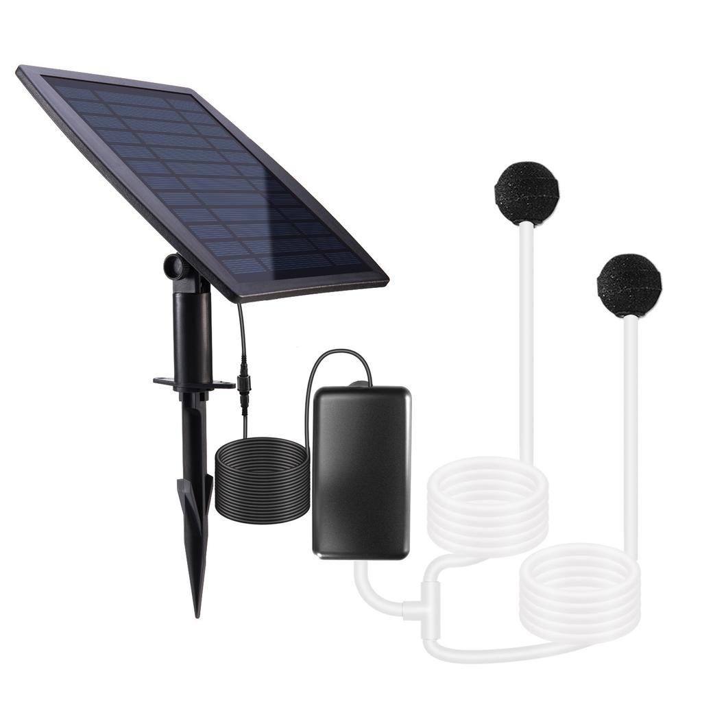 Solar Oxygen Pump Power Storage Built-in 3.7v 2200mAh Lithium Battery Courtyard Fishbowl Outdoor Fishing Low Noise Aerator