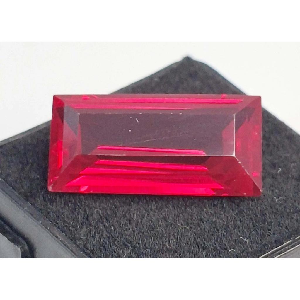 11-13 Ct Natural Red Ruby Mozambique Baguette Cut Beautiful Certified Gemstone