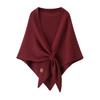 Premium Australian Wool and Cashmere Solid Color Women's Triangle Shawl-Scarf