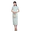 Green Suzhou cheongsam 1011 new summer young girl Chinese modified temperament retro daily dress