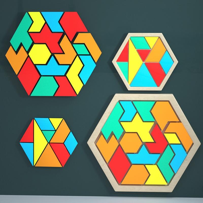 Hexagonal for Tank Figure Puzzle Mold -Building Blocks Brain Teasers Toy Mold Fun and Challenging Logical Thinking Game