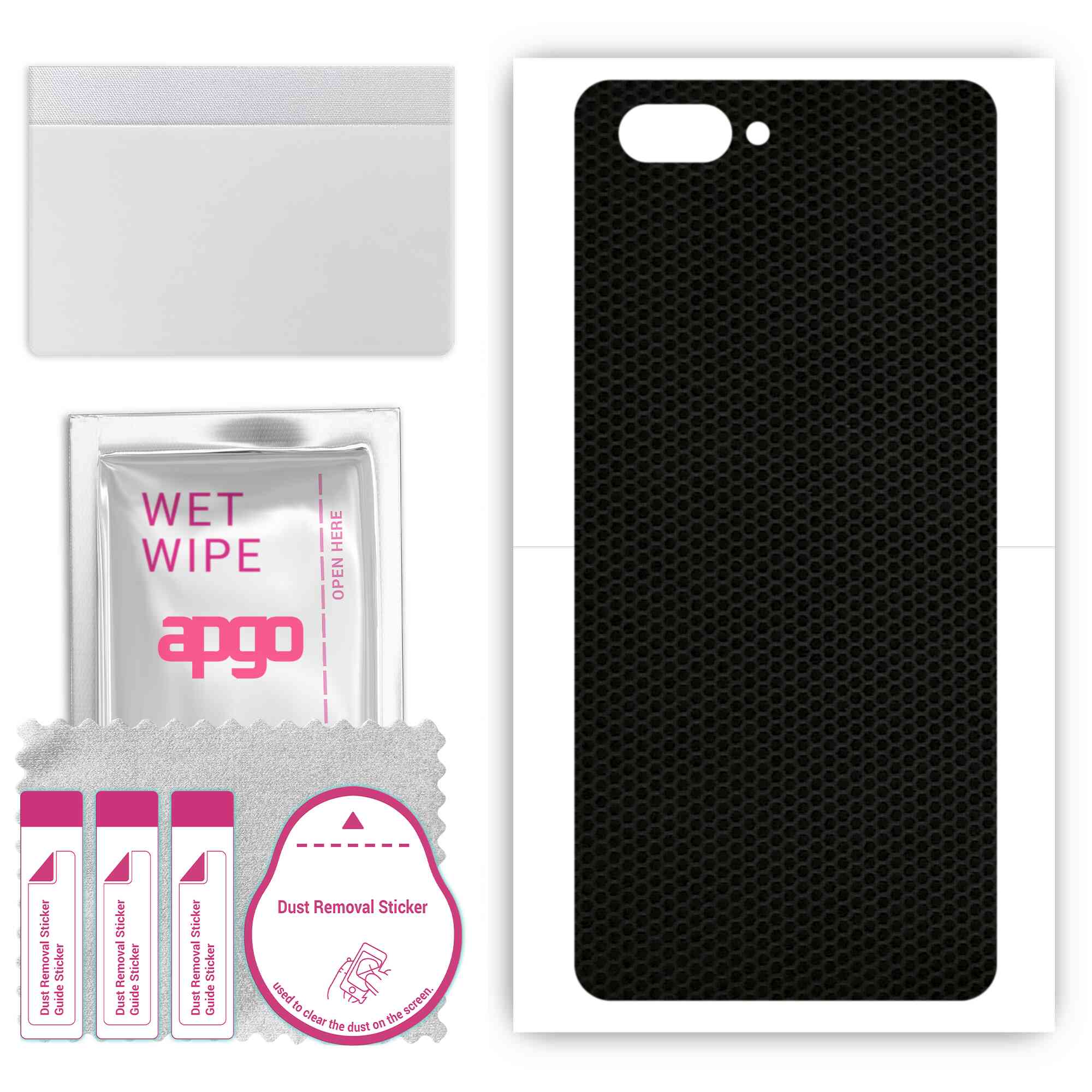 

apgo Protective Skin Sticker for the back compatible with Oppo A12e, Wrap Film, Foil, Vinyl - Pattern Matrix