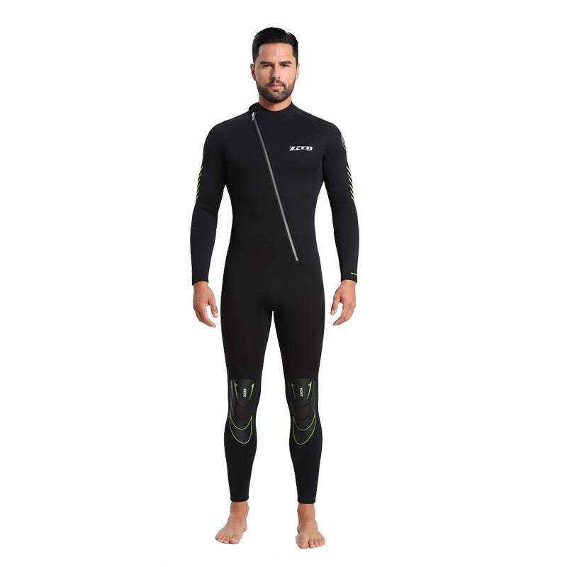 1.5mm Neoprene Wetsuit Men Women - Front Zip Full Suit Snorkeling Swimming Surfing Diving Warmth