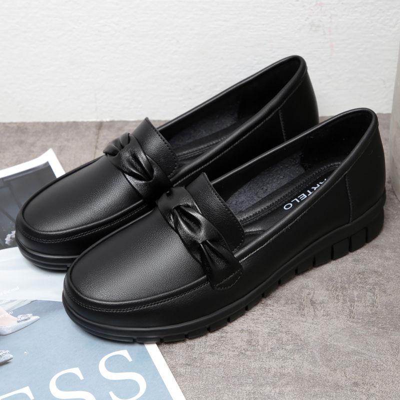 Casual Shoes Small Leather Shoes Women's Genuine Leather Soft Sole New Spring and Autumn British Style Retro Flat Bottom