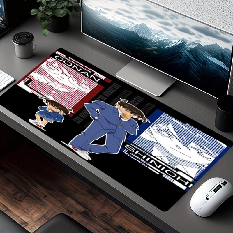 Detective Conan Print Mouse Pad, for Keyboard Pad Laptop PC Mat for Office Home Use, Desk Decor, Perfect Birthday Gift for Gamers