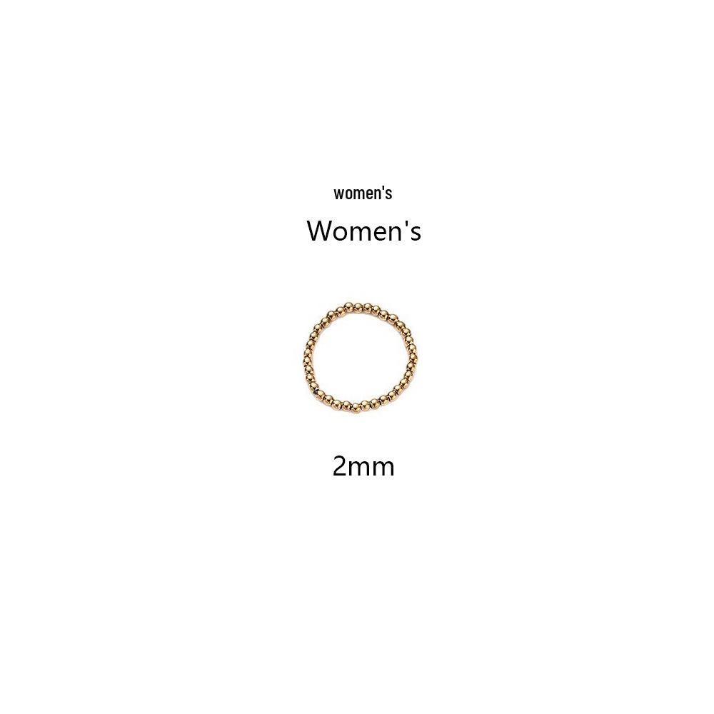 European & American Fashion Titanium Steel Elastic Ring, Vacuum Plated, Anti-oxidation, Non-fading.