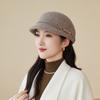 New Autumn and Winter Woolen Mother Hat Women's French Elegant Retro Equestrian Hat Outdoor Travel Warm Felt Hat
