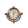 Victorian London Brass Desk Clock 5-Inch Solid Brass Engraved Table Watch Antique Black Home & Office Decor