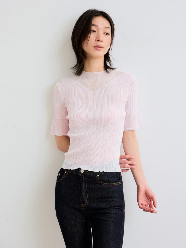 Antome Riel Pleated Knit (Blossom Pink)