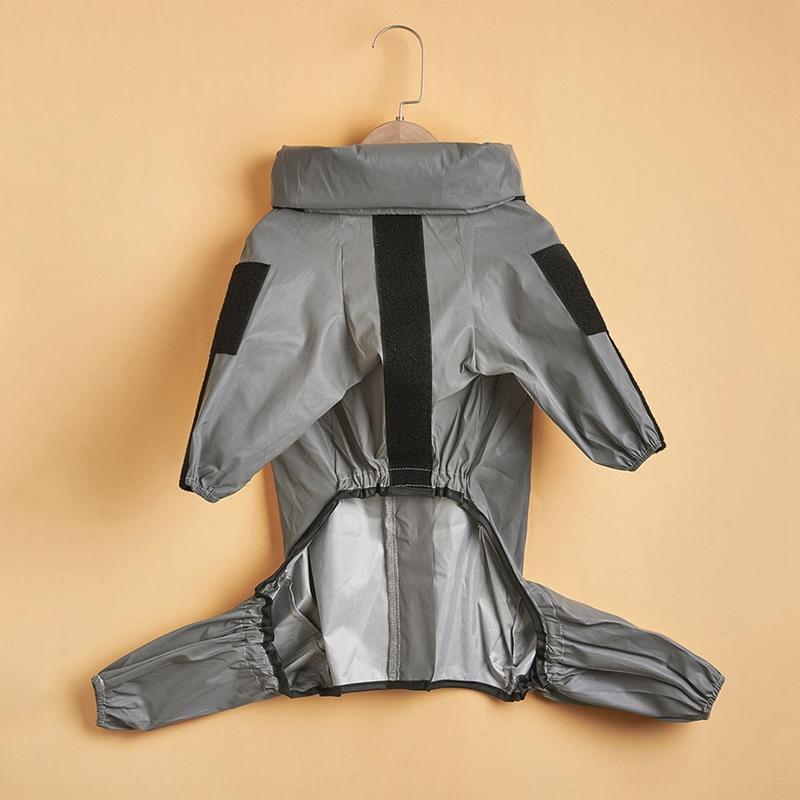 

Dog Raincoat Luxury Designer Full Body Reflective Dog Waterproof Coat Overalls for Small Medium Large Dogs Outdoor Pet Products M белый