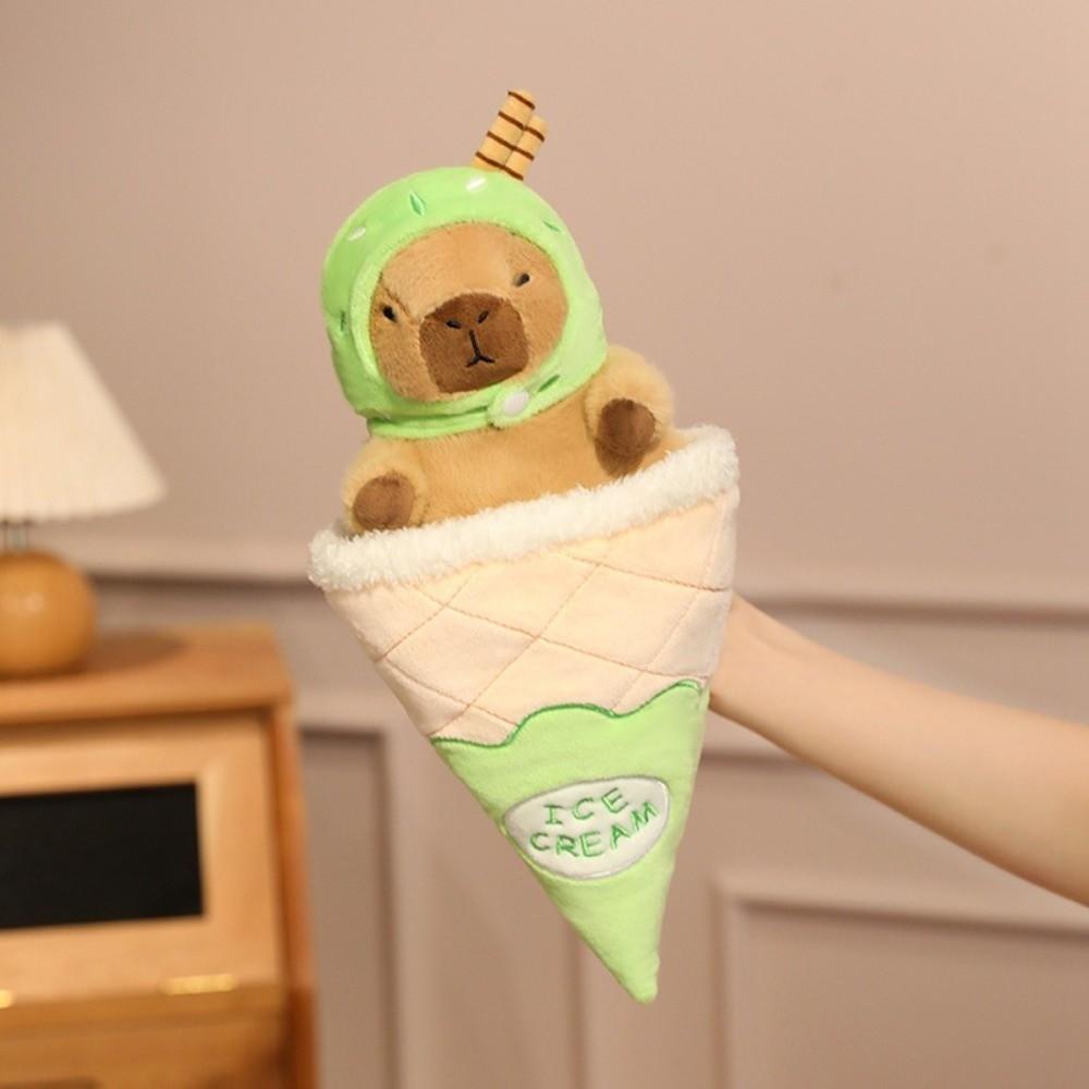 Detachable Capybara Plush Toy Ice Cream Cone Capybara Stuffed Doll Friends Holiday Present