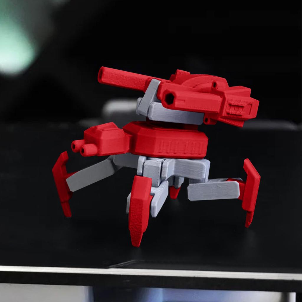 3D Printed Mechanical Four Legged Tank With Movable Technology, Mechanical Spider Tank Toy