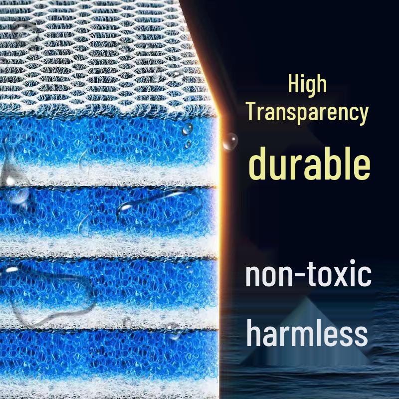 Губка высокой плотности, моющаяся, аквариумный фильтр для очистки воды 11cm x 25cm [1 piece] 8D Cotton