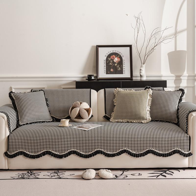 Lace Special-Shaped Sofa Cushion  New Four-Season Universal One-Piece Non-Slip Irregular Seat Cushion Cover Cover Cloth Towel