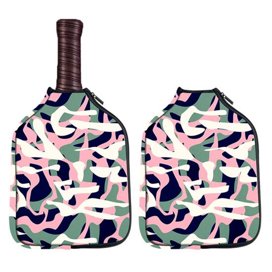 Pickleball Paddle Bag with Buckle Smooth Zipper Large Capacity Portable Multifunctional Storage Bag Neoprene Material Table Tennis Bat