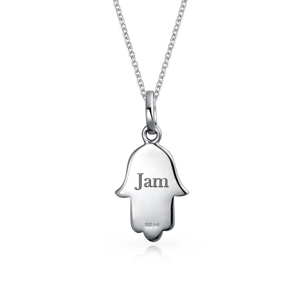 Guds Stjerne Amulett Talisman Filigran Hamsa Davids Hånd Anheng Halskjede for Kvinner for Tenåringer Svertet Sterlingsølv .925 [Bling Smykker]