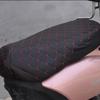 Motorrad-Sitzkissenbezug 3D-Netz Wasserdichter Sitzkissen-Schutz Atmungsaktiv Anti-Rutsch PU-Leder für Roller