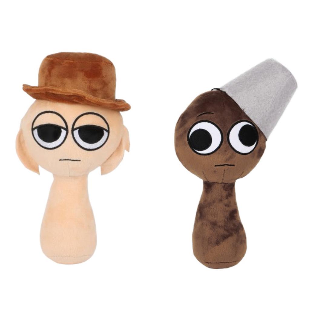 Plysjlekedukker rundt om i spillet, kreative dekorative gavedekorasjoner