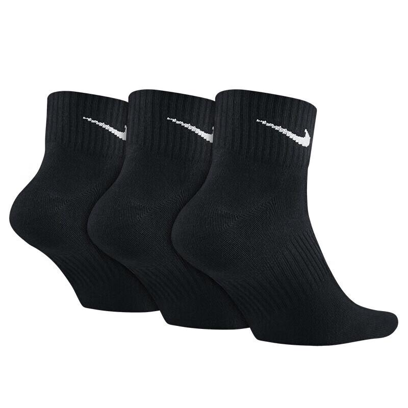 Nike Unisex Performance Lightweight Quarter Socks (3-Pack) S
