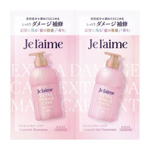 Kose - Je l aime Extra Damage Care Layered Shampoo & Hair Treatment Sachet Set 10ml x2