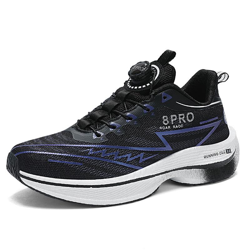 Carbon board lazy running shoes spring and summer new student body test racing sports shoes mesh breathable