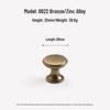 Vintage Brass Wardrobe & Drawer Handle - French Style Single Hole Design