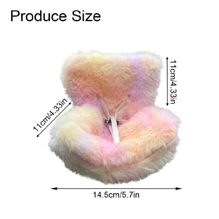 Decorative ABS Car Seat Holder Furry Seat For 10-17cm Dolls Safe Travel Display Ornament Display Stand