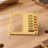 Guitar Bridge Plate with Saddles Adjustable Hardware Long-Lasting for Luthier