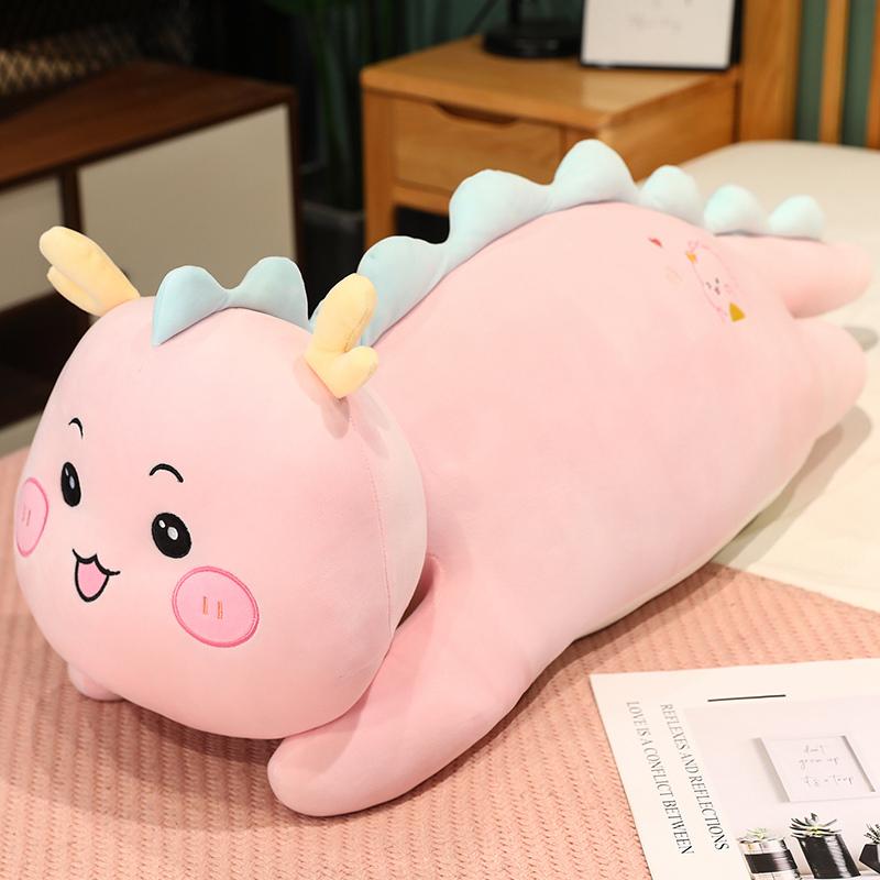 

Non-Toxic Cartoon Dinosaur Long Stuffed Filling Animal Plush Toy Dragon Pillow Birthday Gift For Childrenfriends 60cm