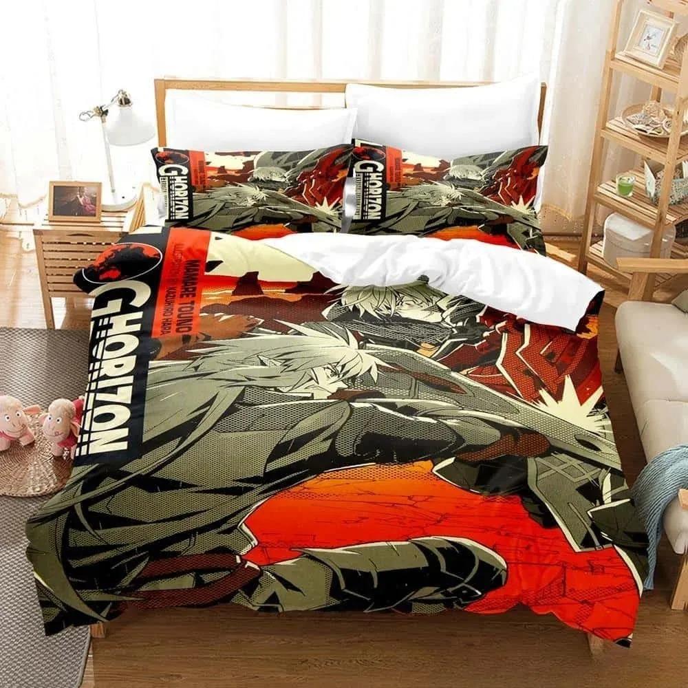 3D Cartoon Log Horizon Bedding Set Single Twin Full Queen King Size Bed Set Adult Kid Bedroom Duvet Cover Sets For Home Textiles