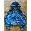 Printed Hooded Long Sleeve Sweatshirt Jacket Unisex Casual Top