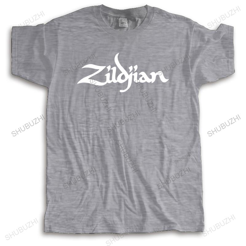 new fashion High Quality t-shirt men crew neck tees ZILDJIAN CYMBALS DRUMS Cotton summer Short Sleeve Drop Shipping