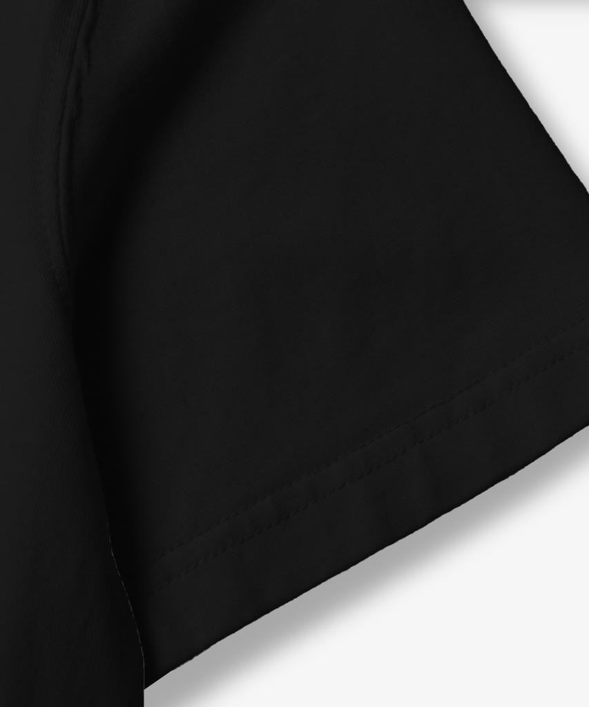 Yujen Antique Small Logo Short Sleeve T-Shirt_Black
