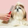 Pet Hair Comb Gentle Deshedding Comb Ergonomic Handle Pet Comb Cats Grooming Supplies for Pet Owners Metal